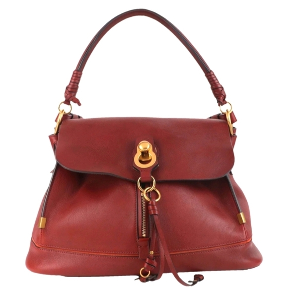 Chloe Handbags - Chloé Owen Flap Bag Red Leather "Hard to find Color" ❤️